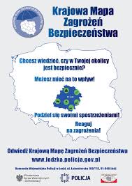 plakat KMZB z mapą Polski - grafika