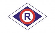 symbol Ruchu Drogowego, romb oraz Litera R w wewnątrz kółka