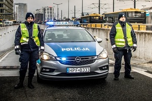 policjanci podczas zabezpieczenia OBWE w Łodzi
