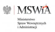 MSWiA - napis na białym tle