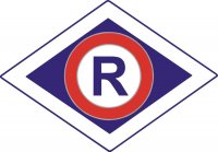 symbol ruchu drogowego litera "R" w rombie