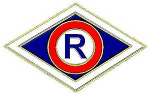 litera R w rombie symbol ruchu drogowego