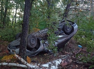 samochód po zdarzeniu drogowym