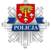 gwiazda policyjna z herbem miejscowości