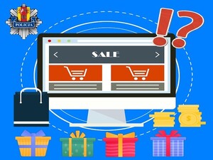 komputer i świąteczna grafika