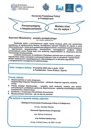 zaproszenie na debatę społeczną