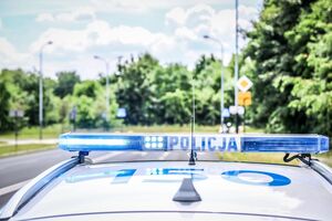 napis na radiowozie Policja