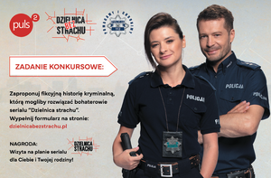 plakat promujący konkurs do dzielnica bez strachu