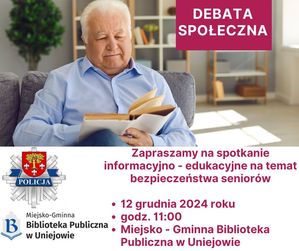 Plakat promujący debatę.