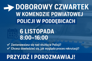 Plakat z napisem Doborowy Czwartek.