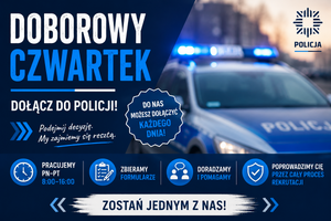 Plakat z napisem Doborowy Czwartek.