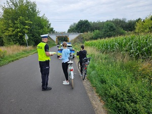 Działania policjantów podczas wakacji.