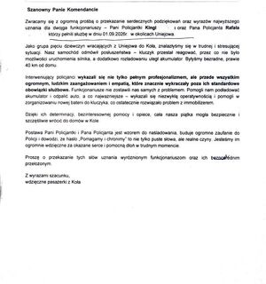 Podziękowania.