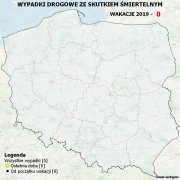 mapa Polski z podziałem na województwa
